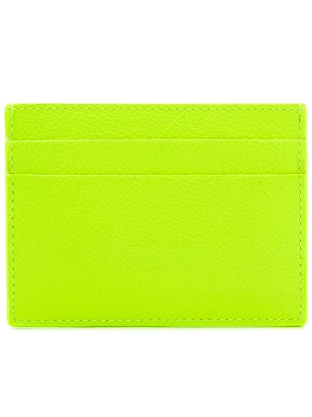 logo card wallet neon yellow - BALENCIAGA - BALAAN.