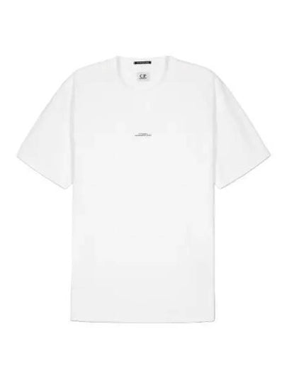 Metropolis Center Logo Short Sleeve T-Shirt White - CP COMPANY - BALAAN 2