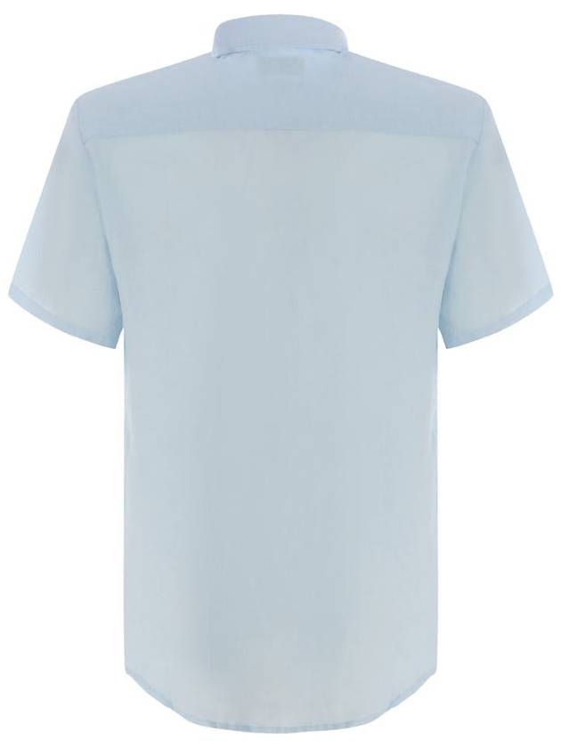 Bellini Linen Short Sleeve Shirt Blue - A.P.C. - BALAAN 4