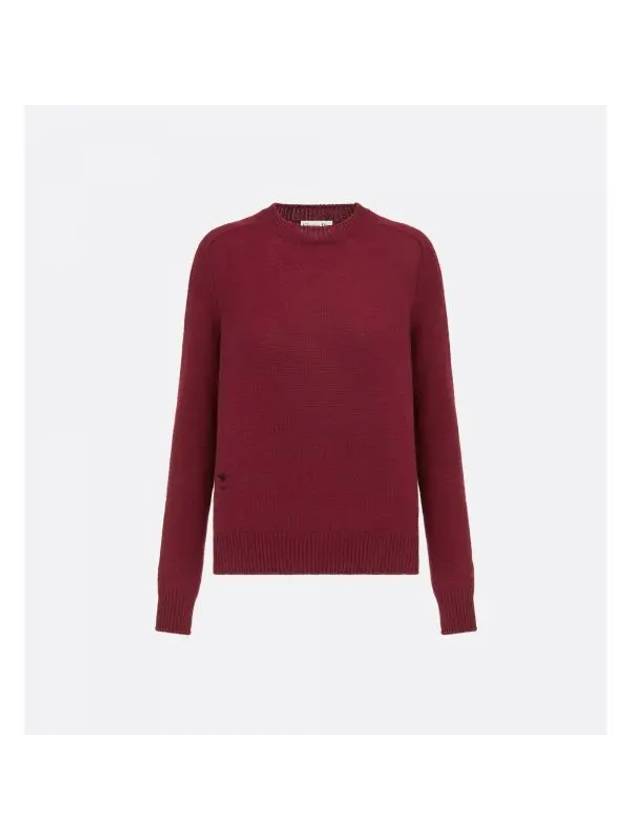 Cashmere Knit Top Burgundy - DIOR - BALAAN 1