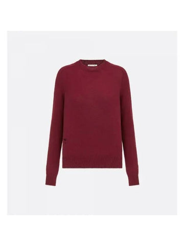 Cashmere Knit Top Burgundy - DIOR - BALAAN 1