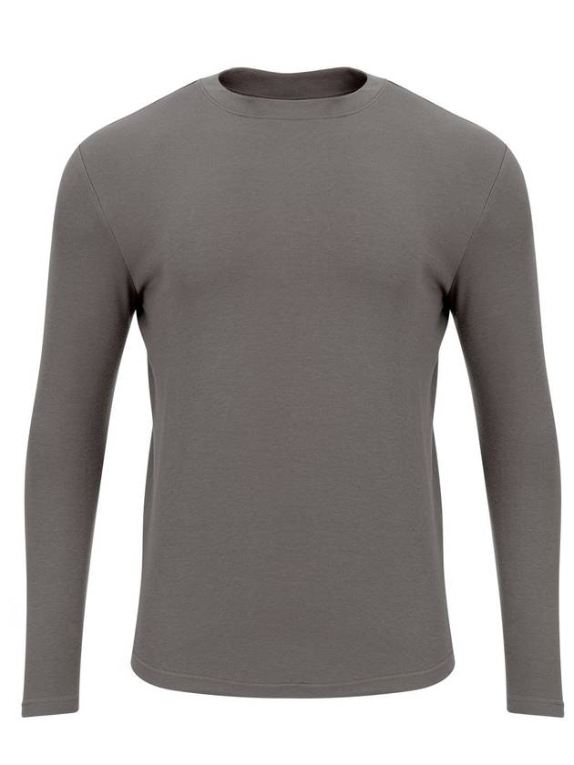 Maverick Men's Muscle Fit Plain Long Sleeve T-Shirt NO1 Brown - MAVRK - BALAAN 2