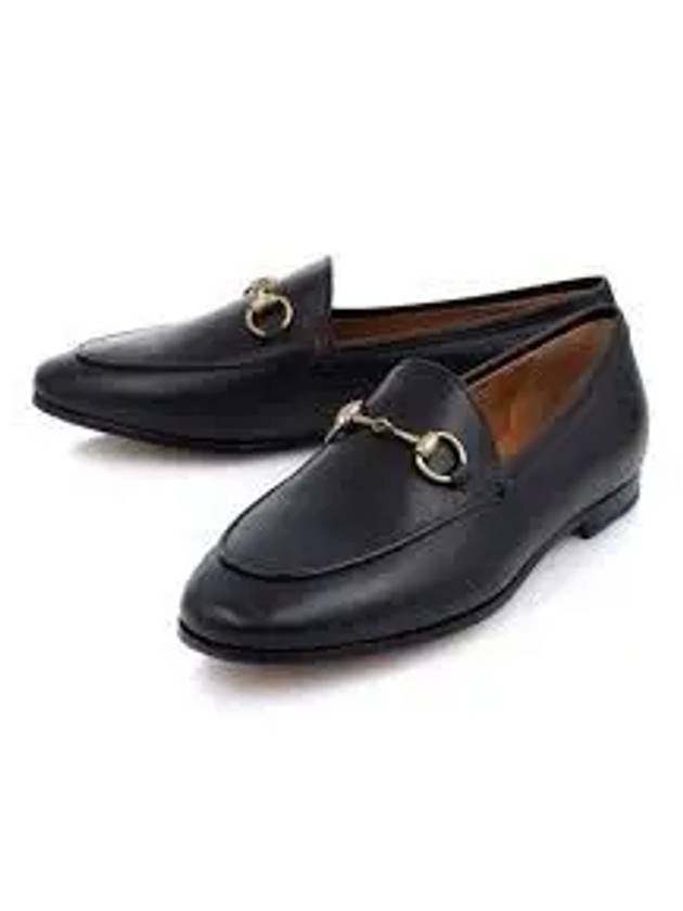 Women's Jordaan Horsebit Leather Loafers Black - GUCCI - BALAAN 2