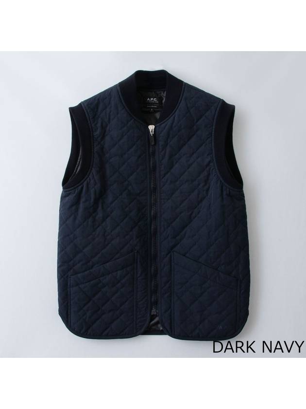 Quilted Vest Navy - A.P.C. - BALAAN 2