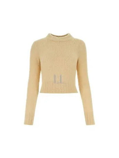 Crew Neck Knit Top Vanilla - AMI - BALAAN 2