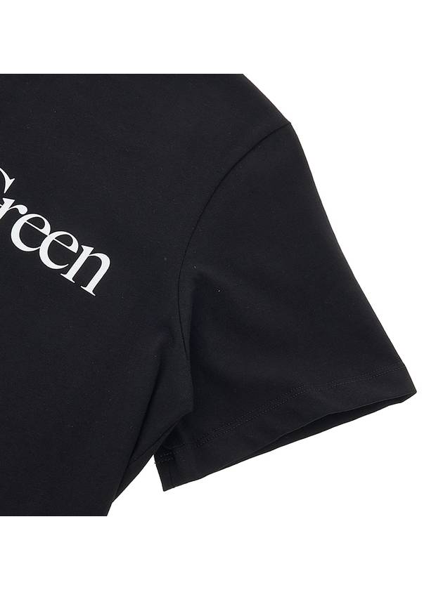 Fantastic Green Logo Short Sleeve T-Shirt Black - MSGM - BALAAN 6