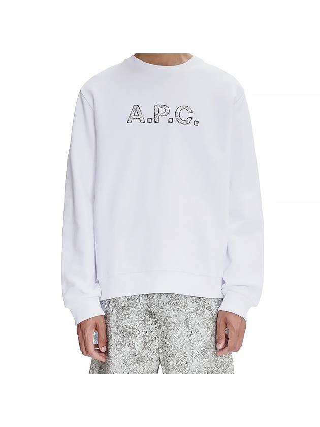 Liberty Dragon Embroidered Logo Sweatshirt White - A.P.C. - BALAAN 4