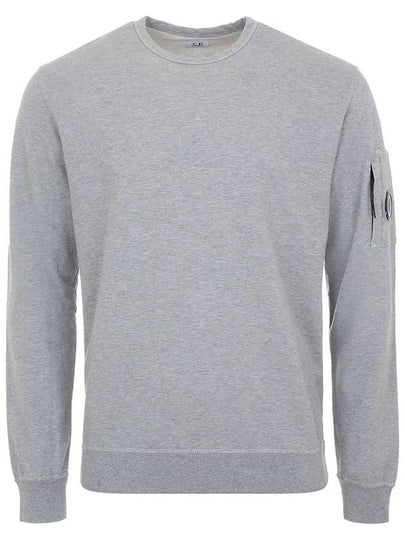 Light Fleece Crew Neck Sweatshirt Grey - CP COMPANY - BALAAN 2