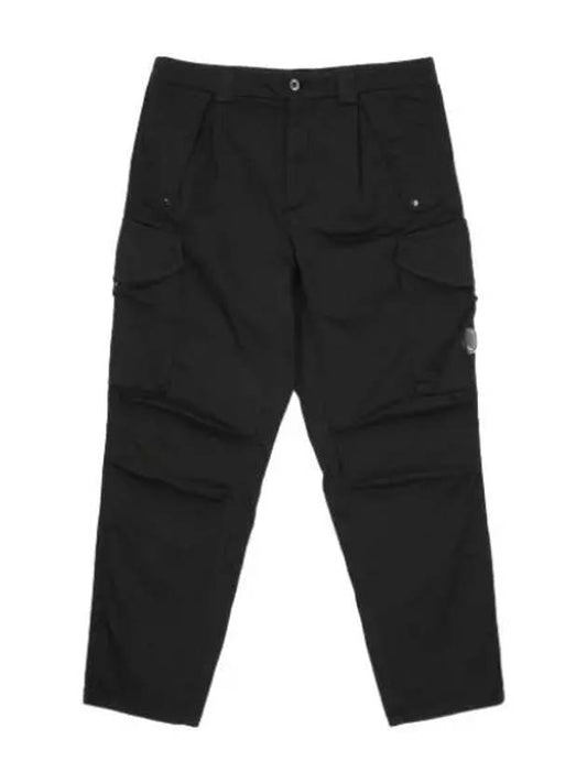 Men s Satin Stretch Cargo Pants Black - CP COMPANY - BALAAN 1