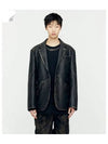 Hide Leather Jacket Black - ANDERSSON BELL - BALAAN 2