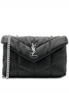 Toy Puffer Leather Shoulder Bag Black - SAINT LAURENT - BALAAN 2