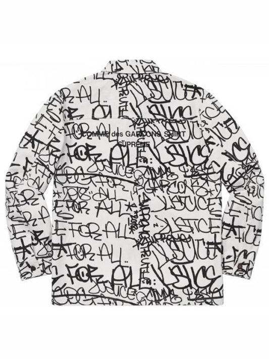 18FWPrinted Canvas Chore Coat White xSHIRT Canvas Chore Coat - SUPREME - BALAAN 2