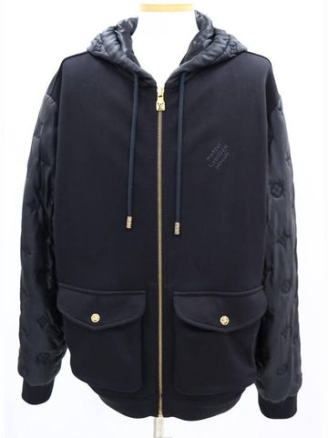 Hybrid zip up signature hoodie 1AFJFB - LOUIS VUITTON - BALAAN 1