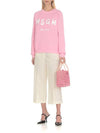 Brush Logo Printing Sweatshirt Pink - MSGM - BALAAN 3