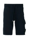 Lens Patch Fleece Training Shorts Navy - CP COMPANY - BALAAN 3