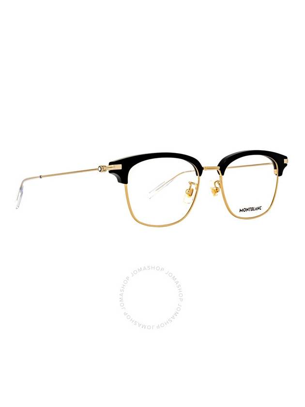 Eyewear Gold Frame Asian Fit Glasses Black Gold - MONTBLANC - BALAAN 3