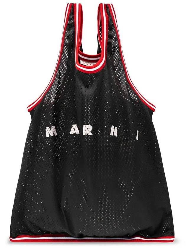 Basket Tank Top Tote Bag Black - MARNI - BALAAN 3