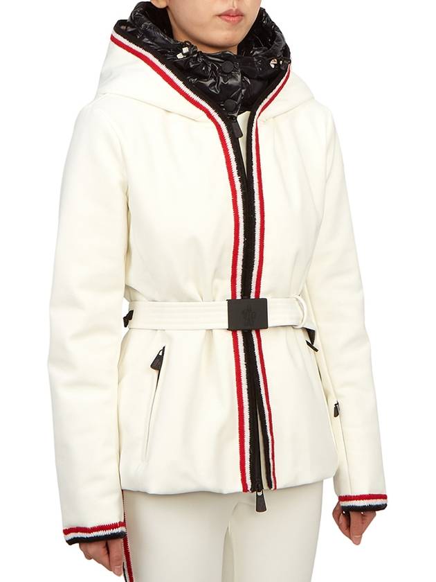 Grenoble Jockeys Ski Hooded Jacket White - MONCLER - BALAAN 5