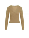 Urlo V-Neck Knit Top Beige - MAX MARA - BALAAN 2