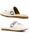 Woody Logo Strap Canvas Slippers White - CHLOE - BALAAN 2