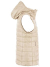 Glygos Down Vest Beige - MONCLER - BALAAN 5