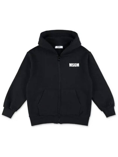 Kids Women s Logo Hooded Zip up Black F4MSJUZH073 110 - MSGM - BALAAN 2