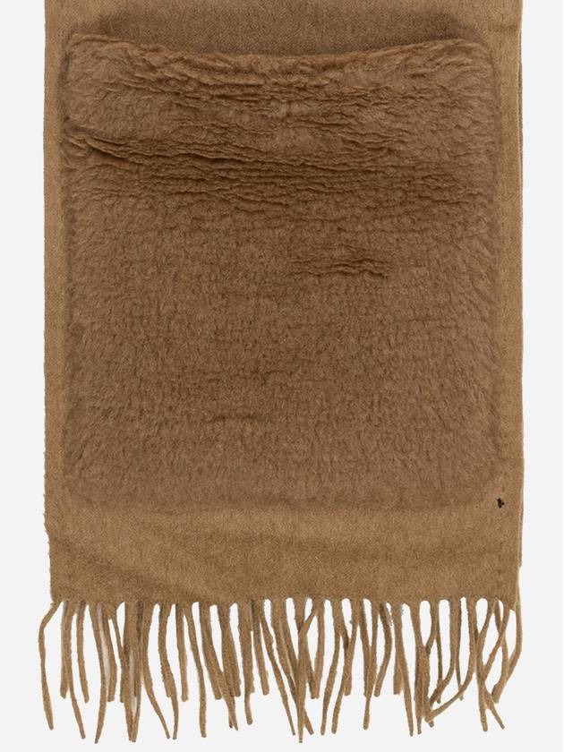 Scarf Women s Shawl WKTEDD1 Fur Pocket Camel 45463203600 001 - MAX MARA - BALAAN 2