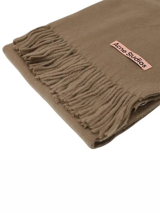 Wool Fringe Scarf Caramel Brown - ACNE STUDIOS - BALAAN 5