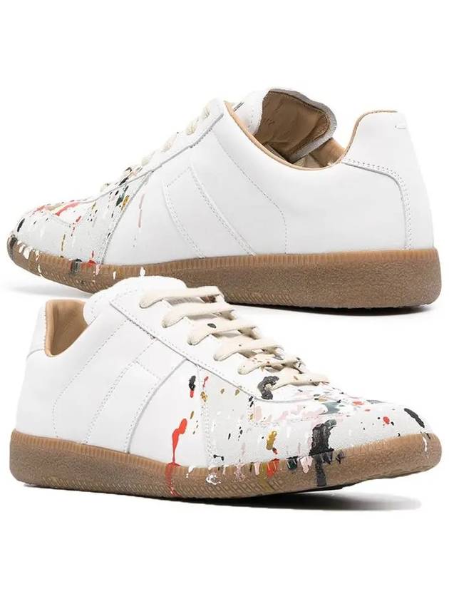 Replica Paint Drop Low Top Sneakers White - MAISON MARGIELA - BALAAN 2