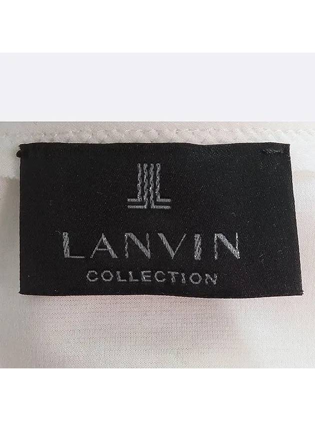 White color side slit women s short sleeves - LANVIN - BALAAN 4