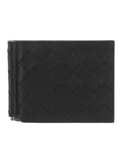 Intrecciato Money Clip Card Wallet Black - BOTTEGA VENETA - BALAAN 2