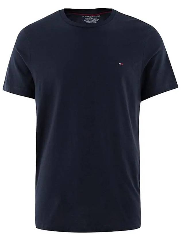 Core Flag Short Sleeve T-Shirt Navy - TOMMY HILFIGER - BALAAN 3