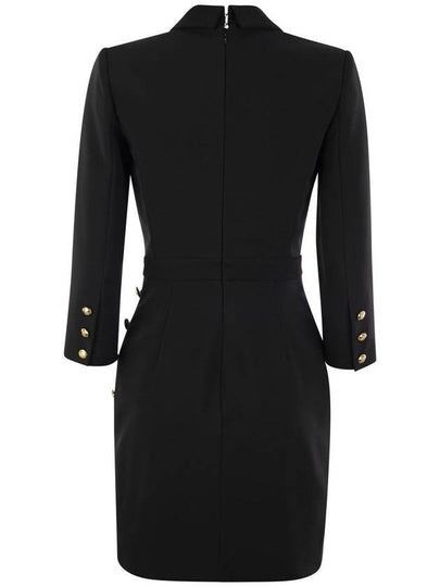 Robe-manteau in crepe with buttons at the hip - ELISABETTA FRANCHI - BALAAN 2