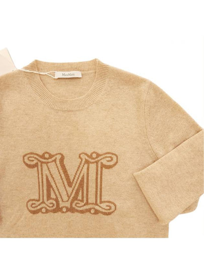 Women's Logo Cashmere Sweater Oatmeal 13661029600W - MAX MARA - BALAAN 2