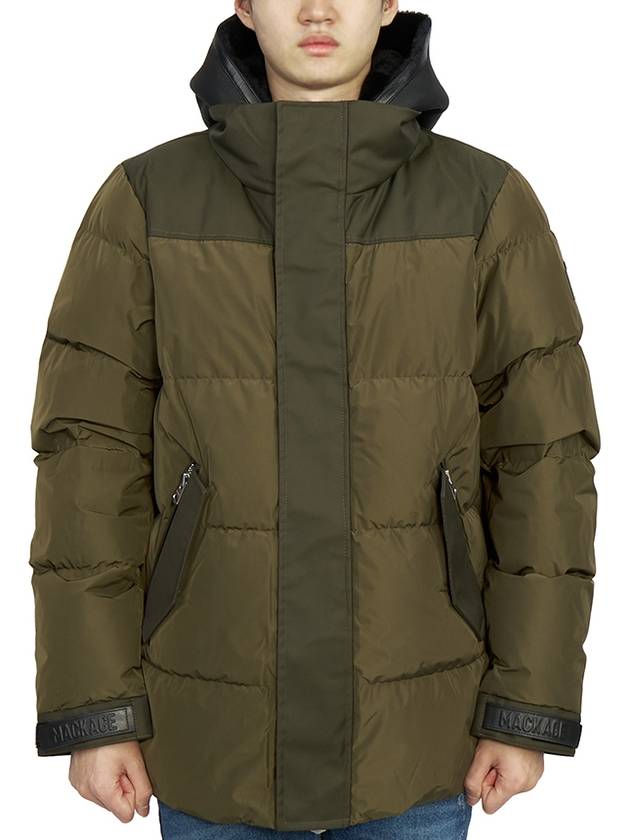 RILEY ARMY Men s Hooded Padded Jumper Jacket Relaxed Fit - MACKAGE - BALAAN 3