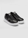 Padded Nappa Leather Low Top Sneakers Black - PRADA - BALAAN 2