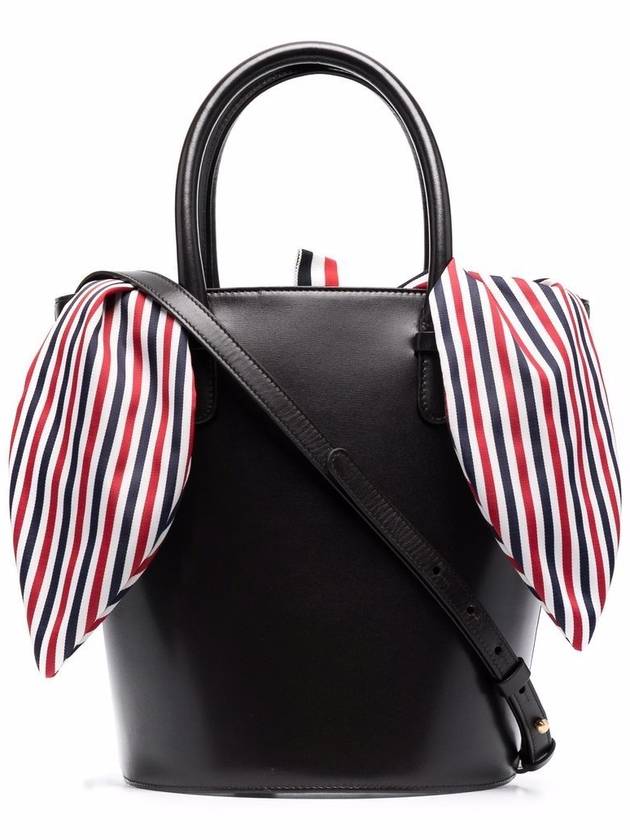 Box Calfskin Leather Bucket Bag Brown - THOM BROWNE - BALAAN 2