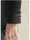 Kairos blouson tweed jacket black - MICANE - BALAAN 4