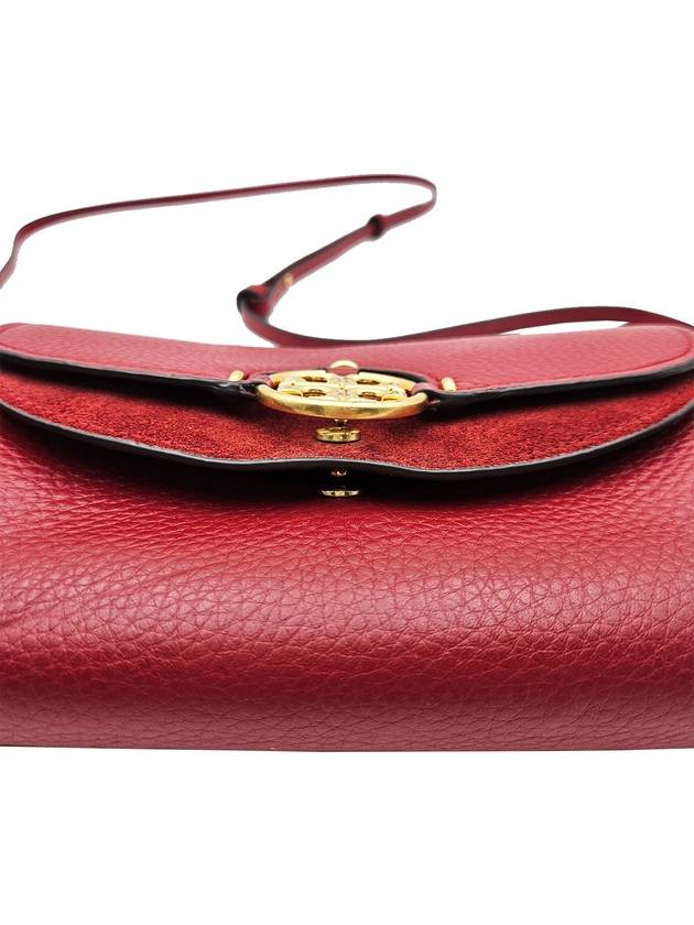 Tory Burch Red Logo Miller Crossbody Bag - TORY BURCH - BALAAN 7