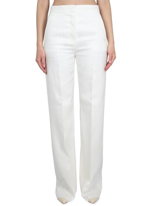 Bruthorn Linen Straight Pants White - MAX MARA - BALAAN 2