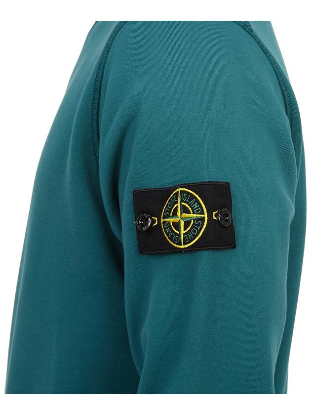 Compass Patch Crew Neck Sweatshirt Bottle Green - STONE ISLAND - BALAAN 9