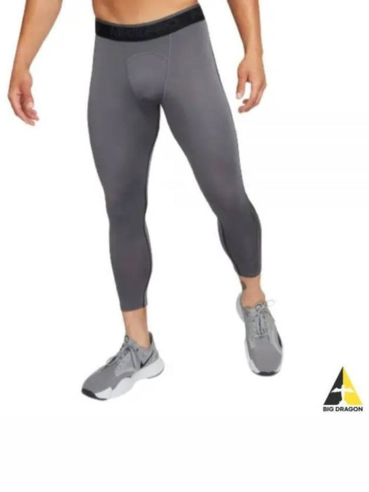 Men's Pro Dri Fit 3 Leggings Grey - NIKE - BALAAN 2