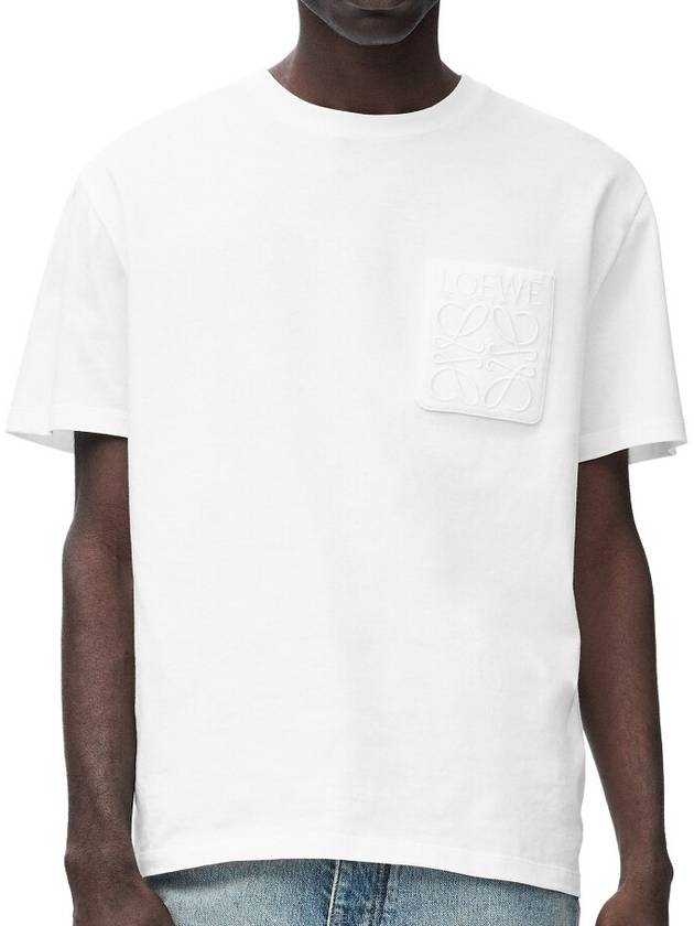 Relaxed Fit Cotton Short Sleeve T-Shirt White - LOEWE - BALAAN 2