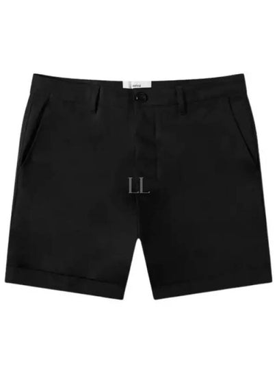 Men's Bermuda Chino Shorts Black - AMI - BALAAN 2