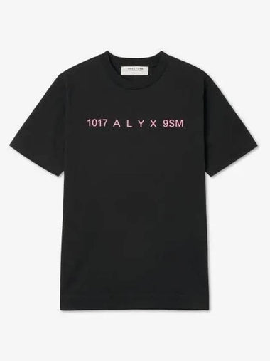 Logo Short Sleeve T-Shirt Pink Black - 1017 ALYX 9SM - BALAAN 1