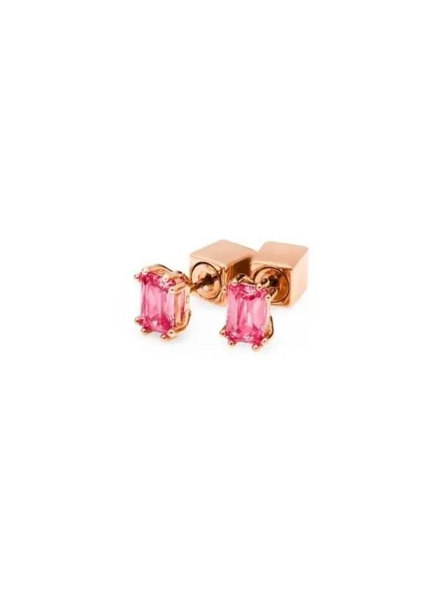 Chroma Stilla Gushon Cat Stud Earrings Rose Gold Pink - SWAROVSKI - BALAAN 5