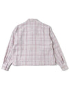 Linen Silk Check Zip Blouson - AURALEE - BALAAN 2