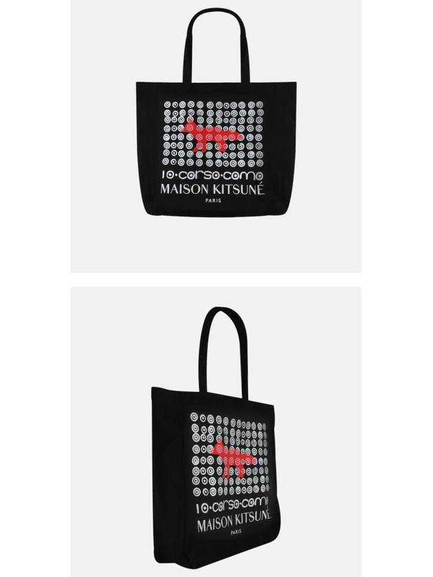 Logo Tote Bag Black - MAISON KITSUNE - BALAAN 5