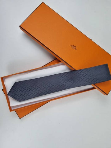 Pacone New H Tie Gray Griffonse - HERMES - BALAAN 1