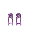 V Logo Drop Metal Earrings Purple - VALENTINO - BALAAN 2